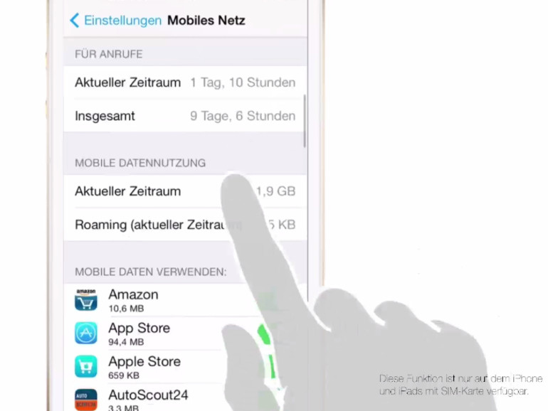 Behalten Sie Ihr Datenvolumen im Blick mit